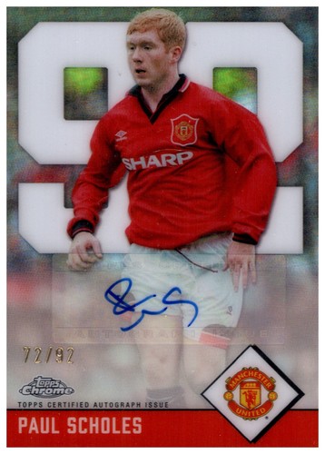 Paul Scholes 2024 Topps Chrome Deluxe Edition /92