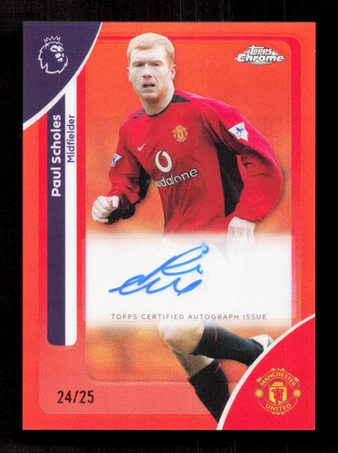Paul Scholes 2026 Topps Chrome Orange /25