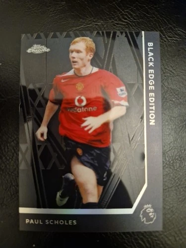 Paul Scholes 2026 Topps Chrome Premier League Black Edge Edition