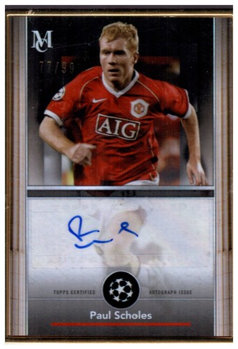 Paul Scholes 2024 Topps Museum Gold Frame /99