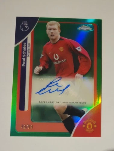 Paul Scholes 2025 Topps Premier League Chrome 49/99