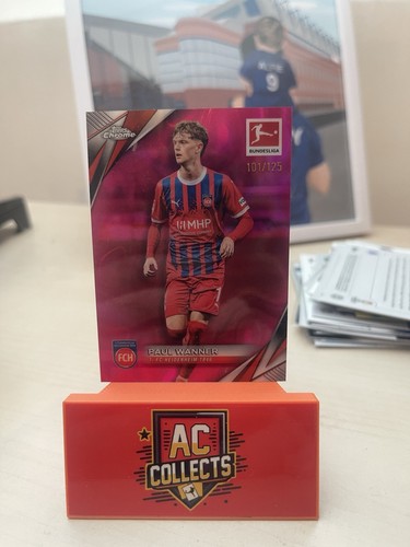 Paul Wanner 2024 Topps Bundesliga Chrome Magenta Lava /125