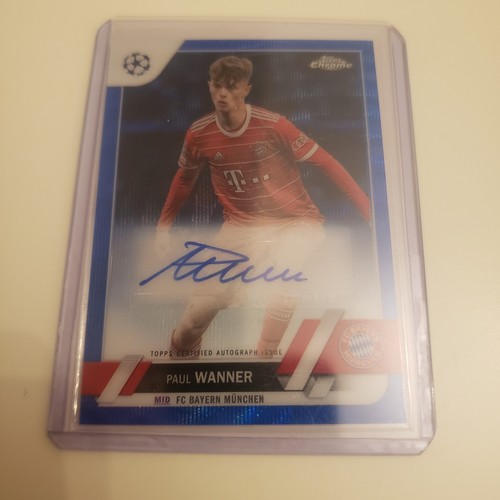 Paul Wanner 2022 Topps Chrome Blue Wave Refractor /75