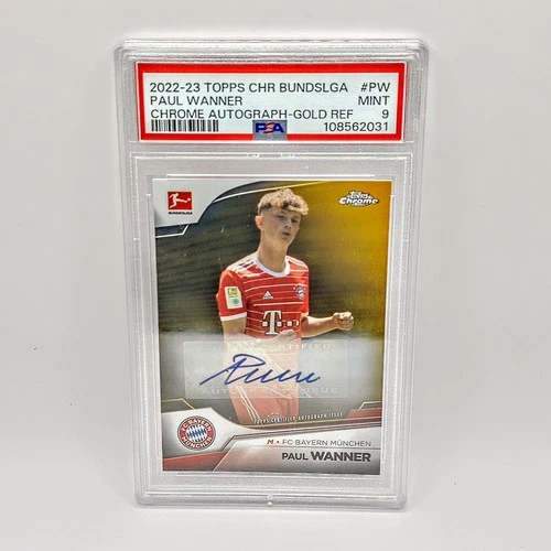 Paul Wanner 2022 Topps Chrome Bundesliga Gold /50