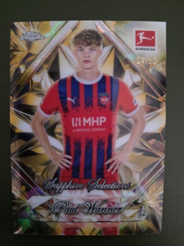 Paul Wanner 2025 Topps Chrome Bundesliga Gold /50