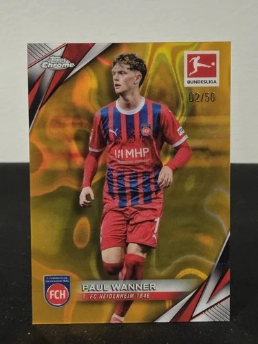 Paul Wanner 2024 Topps Chrome Bundesliga Gold Lava /50