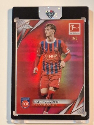 Paul Wanner 2024 Topps Chrome Bundesliga True Red /5