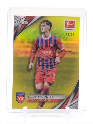 Paul Wanner 2024 Topps Chrome Bundesliga Yellow /75