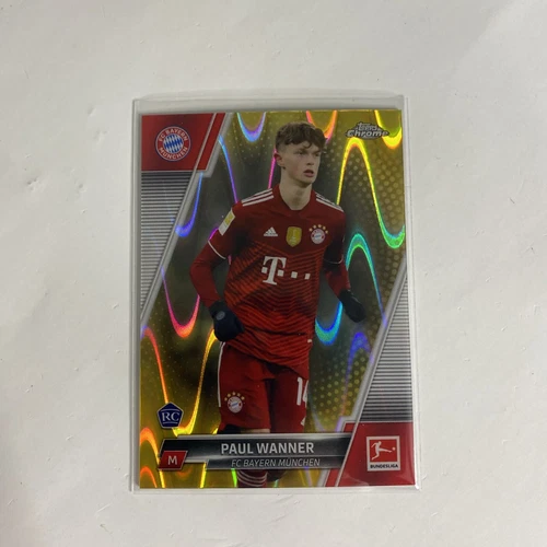 Paul Wanner 2021 Topps Chrome Gold RayWave Refractor