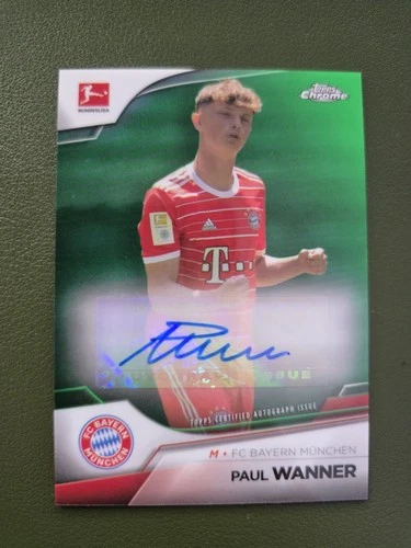 Paul Wanner 2023 Topps Chrome Green Refractor /99