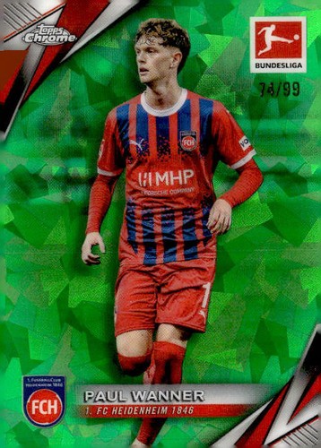 Paul Wanner 2024 Topps Chrome Green Sapphire /99