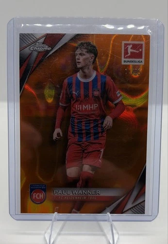 Paul Wanner 2024 Topps Chrome Lava Orange Refractor /25