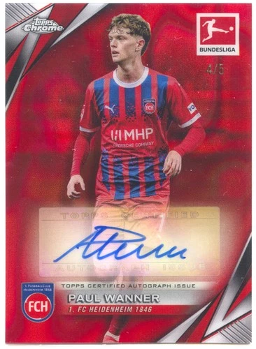 Paul Wanner 2024 Topps Chrome Red Lava Refractor /5