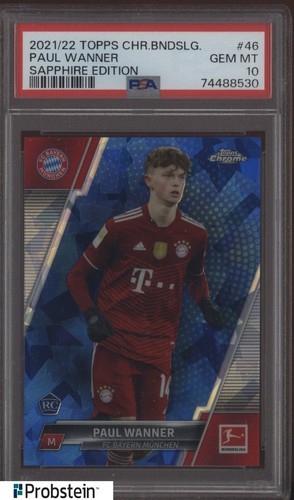 Paul Wanner 2021 Topps Chrome Sapphire