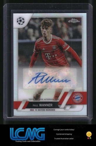 Paul Wanner 2022 Topps Chrome UEFA Club Competitions