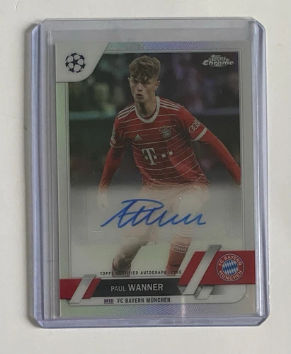 Paul Wanner 2022 Topps Chrome UEFA Club Competitions Chrome