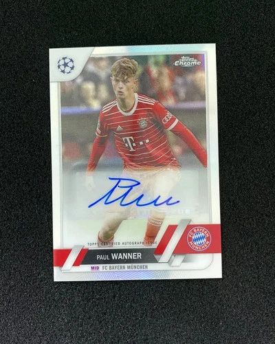 Paul Wanner 2022 Topps Chrome UEFA Refractor