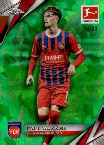 Paul Wanner 2024 Topps Cromo Zafiro Bundesliga Zafiro Verde /99