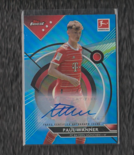 Paul Wanner 2023 Topps Finest Blue Refractor /65