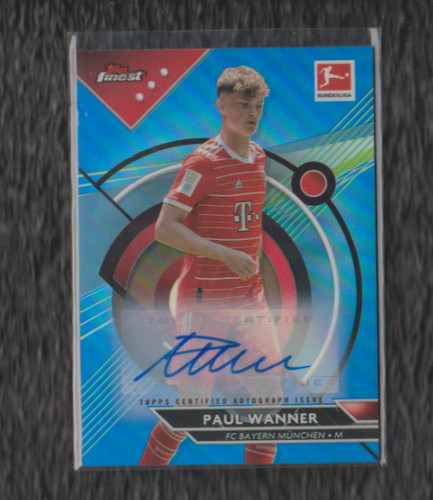 Paul Wanner 2022 Topps Finest Blue Refractor /65