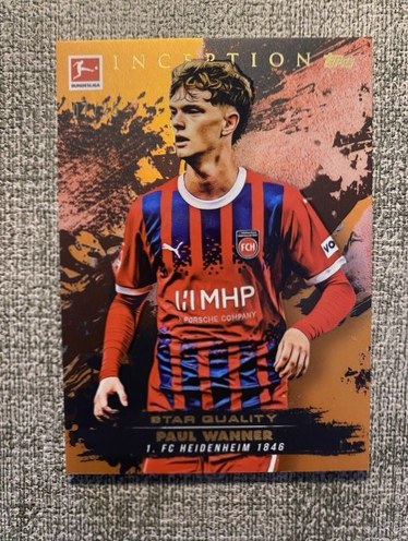 Paul Wanner 2024 Topps Inception Bundesliga