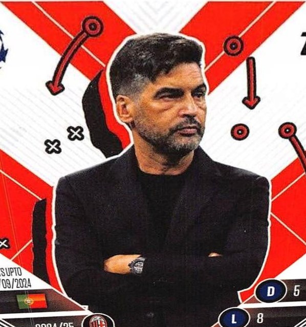 Paulo Fonseca 2024 Topps Match Attax UEFA Club Competitions Extra