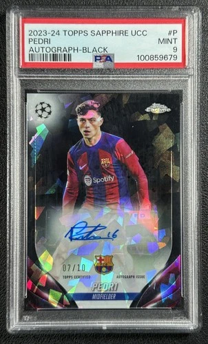 Pedri 2023 Topps Chrome Black Refractor /10