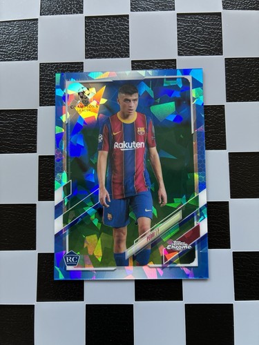 Pedri 2020 Topps Chrome Sapphire