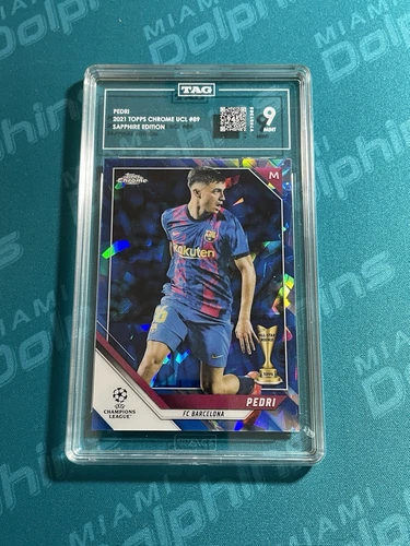 Pedri 2021 Topps Chrome Sapphire Blue Sapphire
