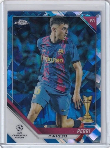 Pedri 2021 Topps Chrome Sapphire Edition