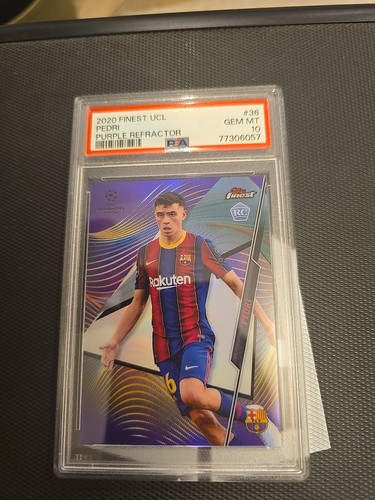 Pedri 2020 Panini Finest Purple Refractor /250