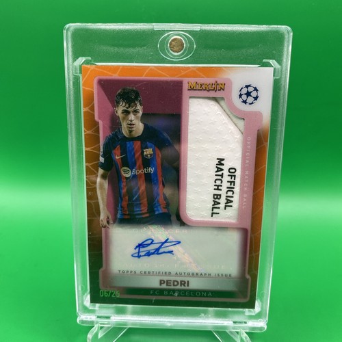 Pedri 2022 Topps Merlin Chrome Orange /25