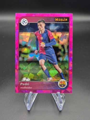 Pedri 2024 Topps Merlin Chrome Parallel /199