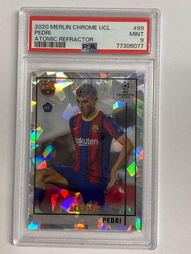Pedri 2020 Topps Merlin Chrome UCL Atomic /250