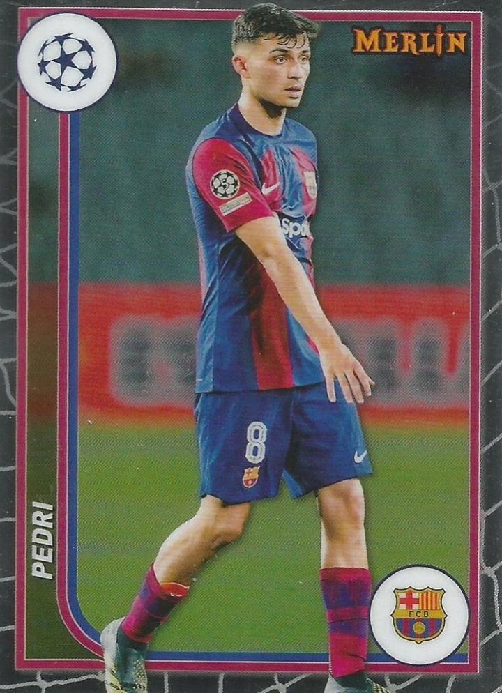 Pedri 2023 Topps Merlin UEFA Club Competitions