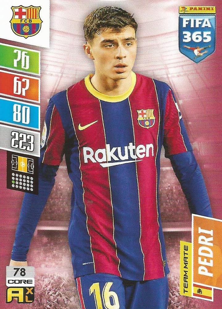 Pedri 2022 Panini Adrenalyn XL FIFA 365