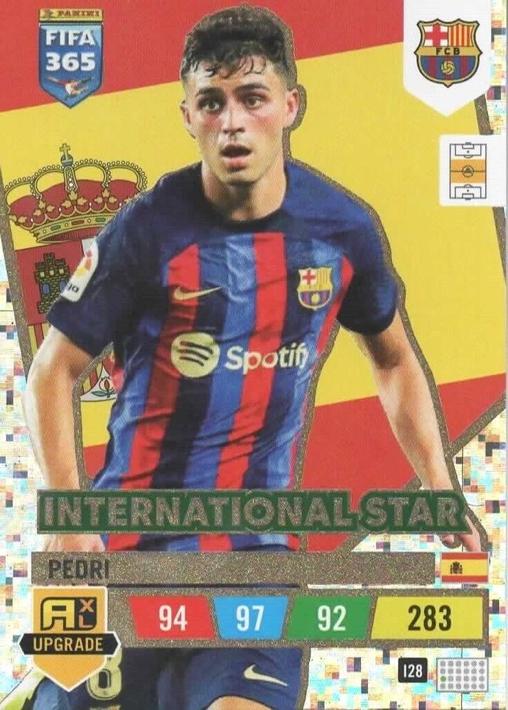 Pedri 2023 Panini Adrenalyn XL FIFA 365 Upgrade