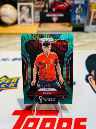 Pedri 2022 Panini Prizm Green Wave