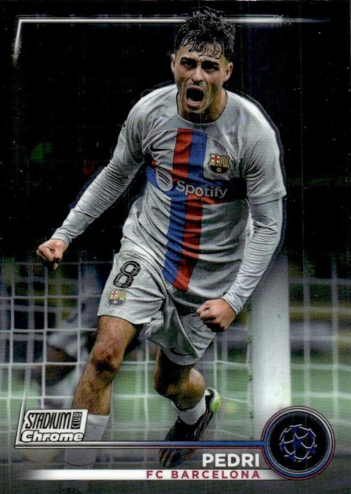 Pedri 2022 Topps Stadium Club Chrome UEFA 62