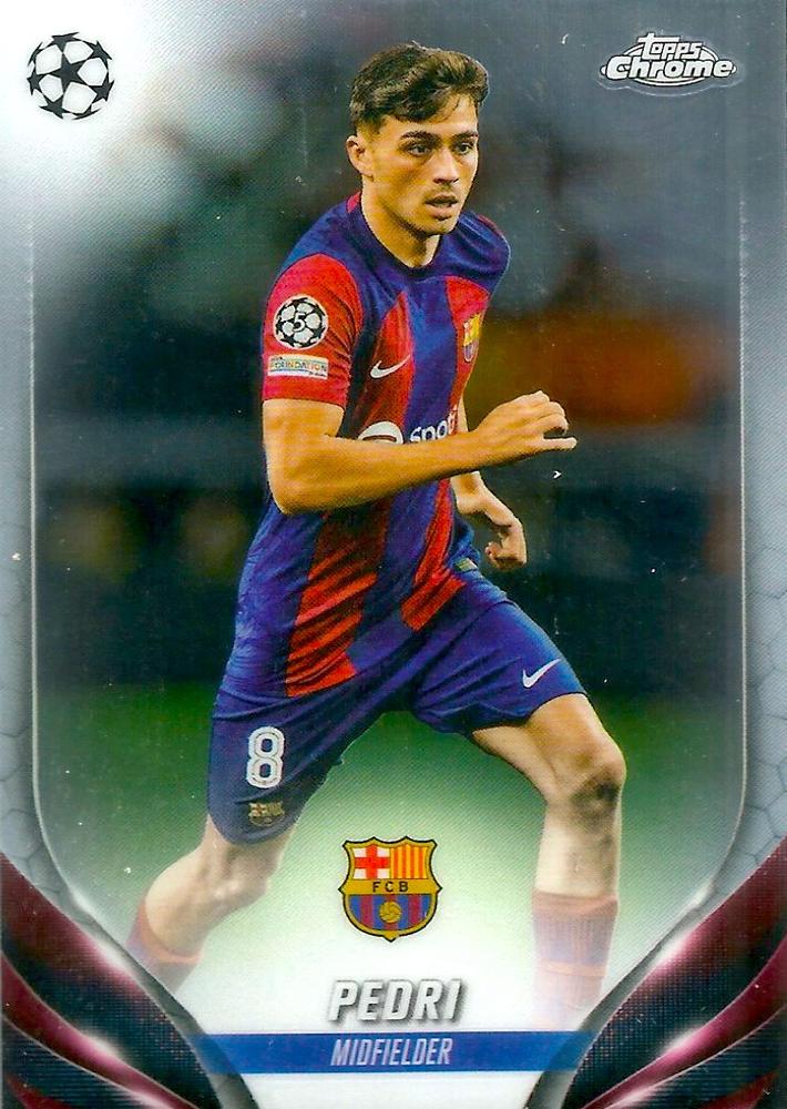 Pedri 2023 Topps Chrome UEFA Club Competitions