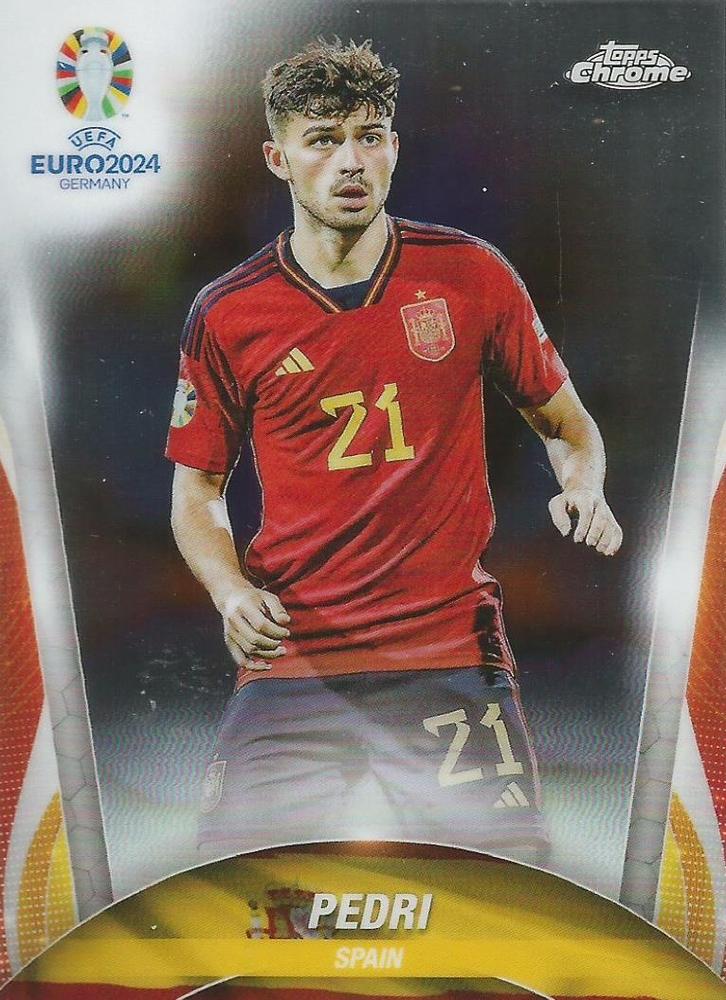 Pedri 2024 Topps Chrome UEFA EURO