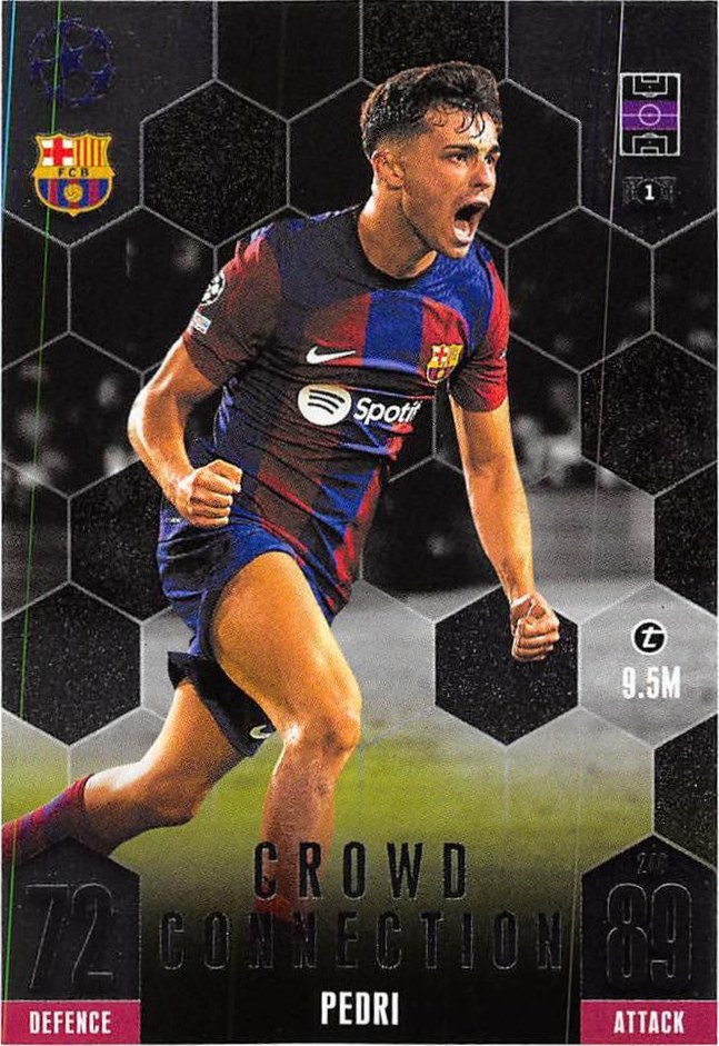 Pedri 2023 Topps Match Attax UEFA Club Competitions Extra