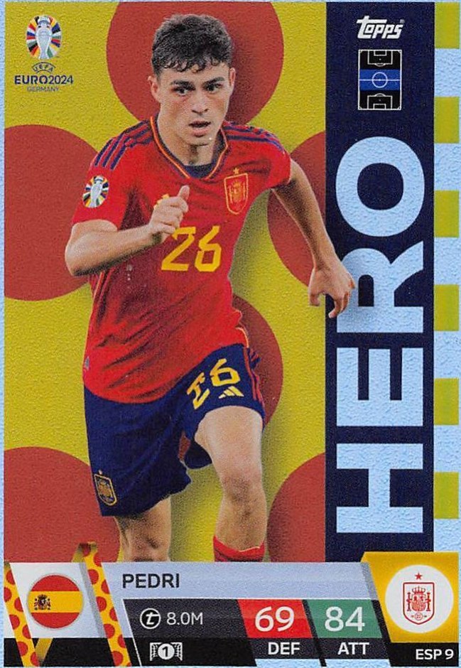 Pedri 2024 Topps Match Attax UEFA EURO