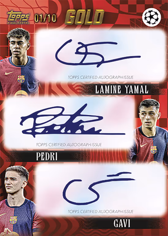 Pedri 2024 Topps Museum Collection UEFA Club Competitions