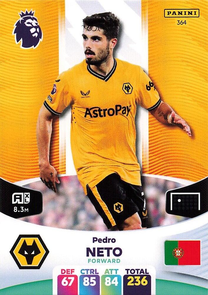 Pedro Neto 2024 Panini Adrenalyn XL Premier League