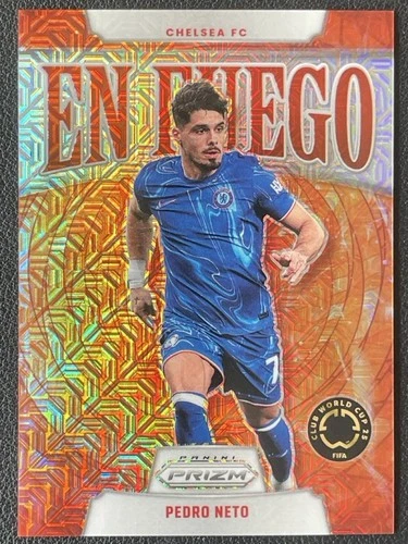 Pedro Neto 2025 Panini Prizm En Fuego Mojo Prizm /25