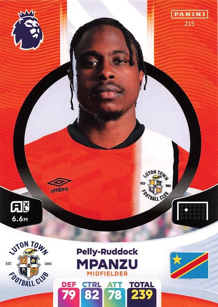 Pelly Ruddock Mpanzu 2024 Panini Adrenalyn XL Premier League