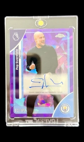Pep Guardiola 2025 Topps Chrome Sapphire Purple /15