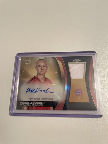 Pernille Harder 2024 Topps Chrome Gold /50