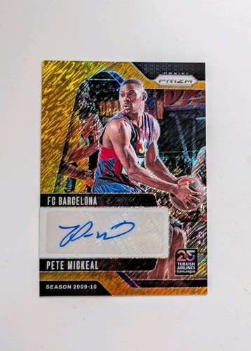 Pete Mickeal 2024 Panini Prizm Euroleague Gold Shimmer /10